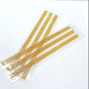 Pack of 2 Gold Rhinestone Strips for all decorations